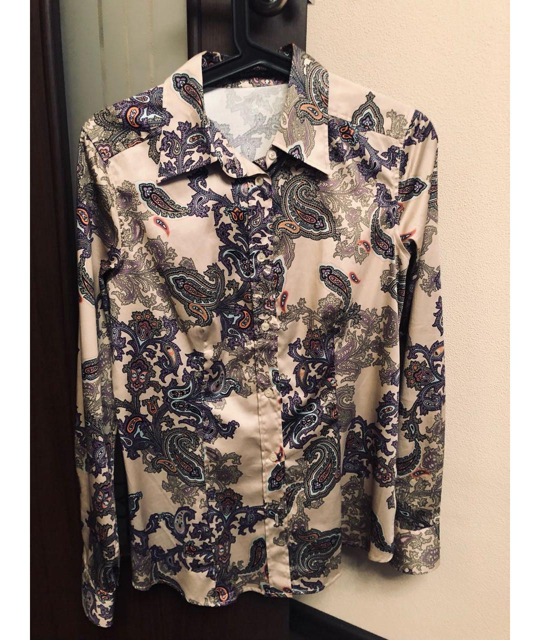 ETRO Фиолетовая хлопко-эластановая рубашка, фото 4