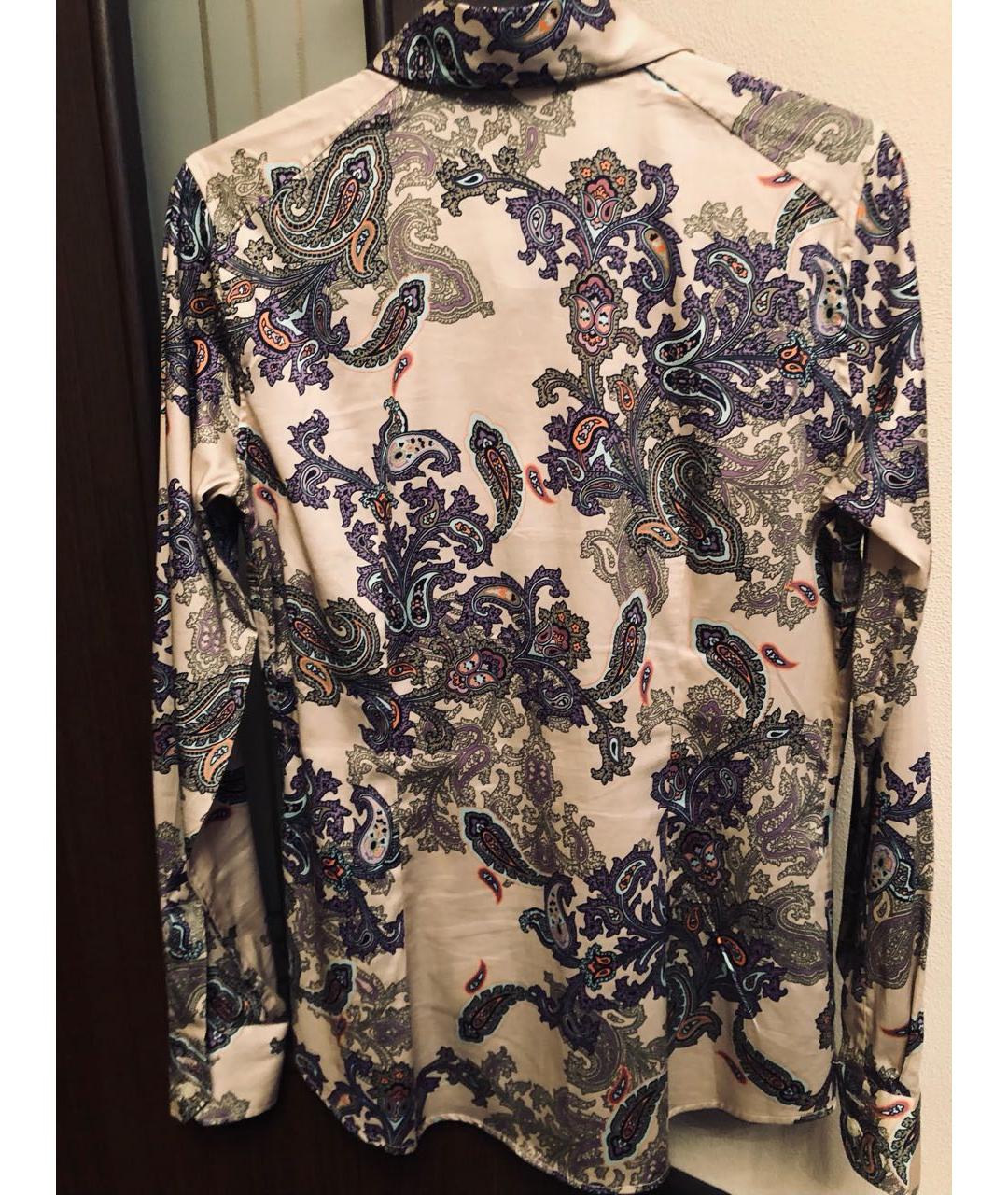 ETRO Фиолетовая хлопко-эластановая рубашка, фото 2