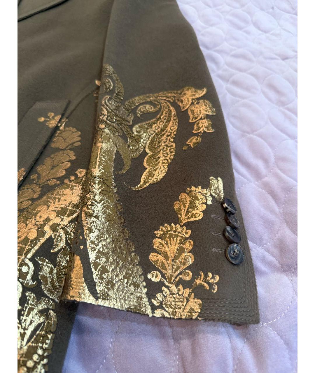 ETRO Коричневое кашемировое пальто, фото 5