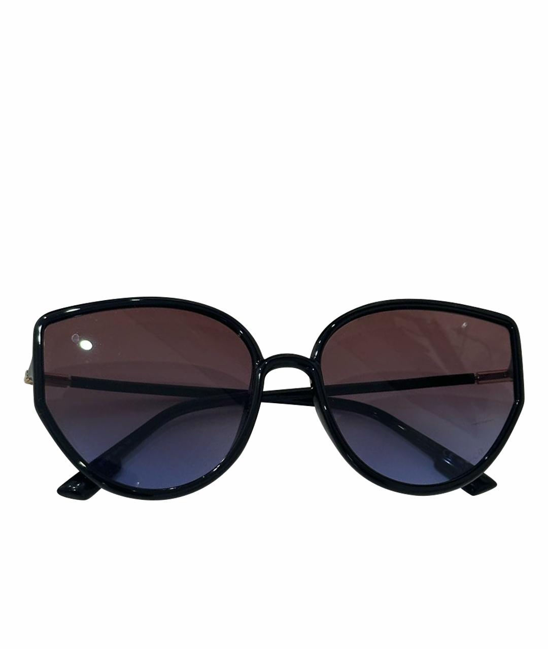 CHRISTIAN DIOR Черные пластиковые солнцезащитные очки, фото 1