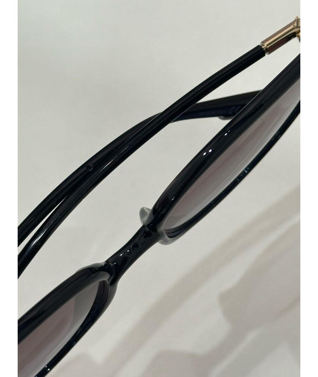 CHRISTIAN DIOR Черные пластиковые солнцезащитные очки, фото 5