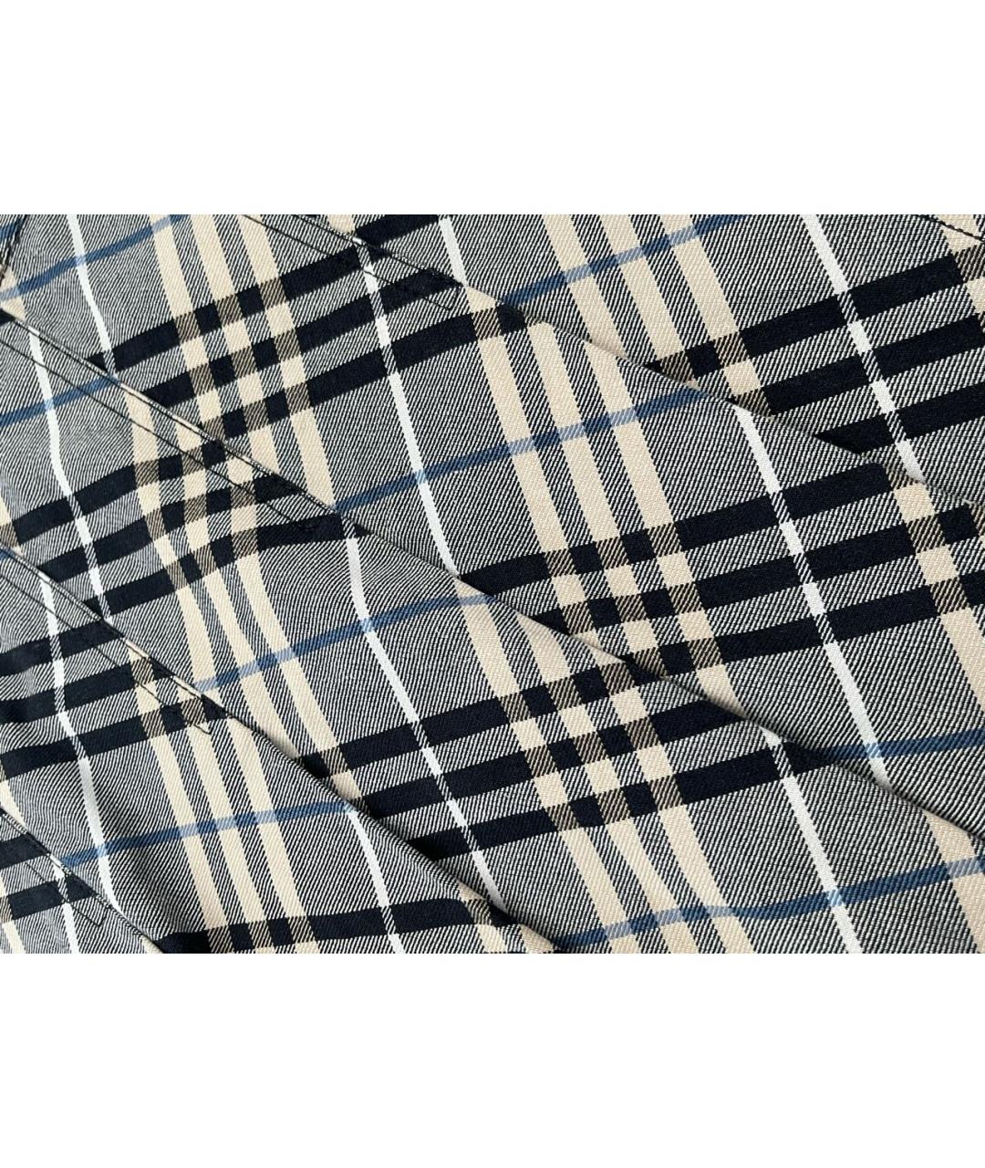 BURBERRY Бежевая хлопковая юбка мини, фото 2