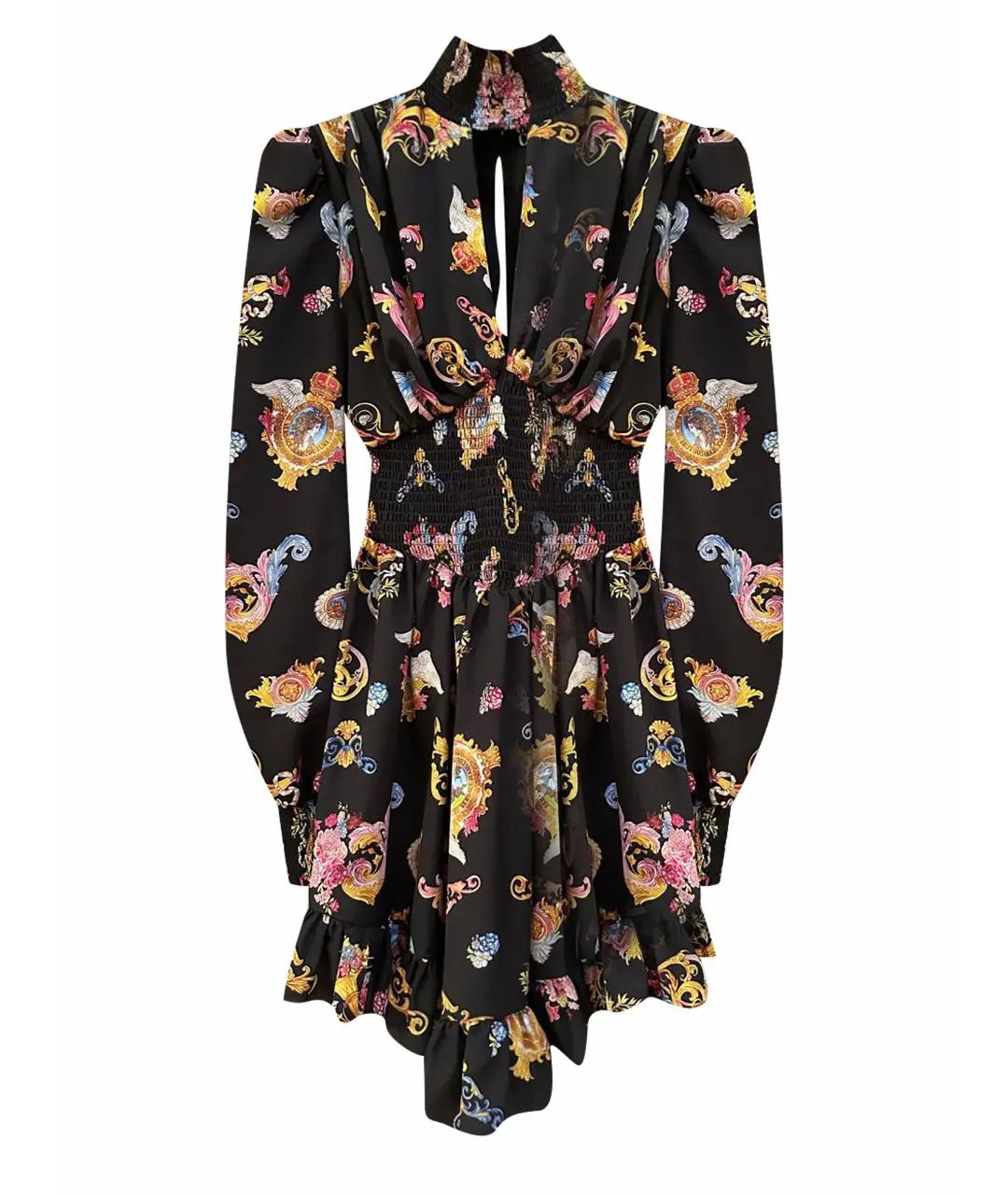 VERSACE JEANS COUTURE Черное полиэстеровое коктейльное платье, фото 1