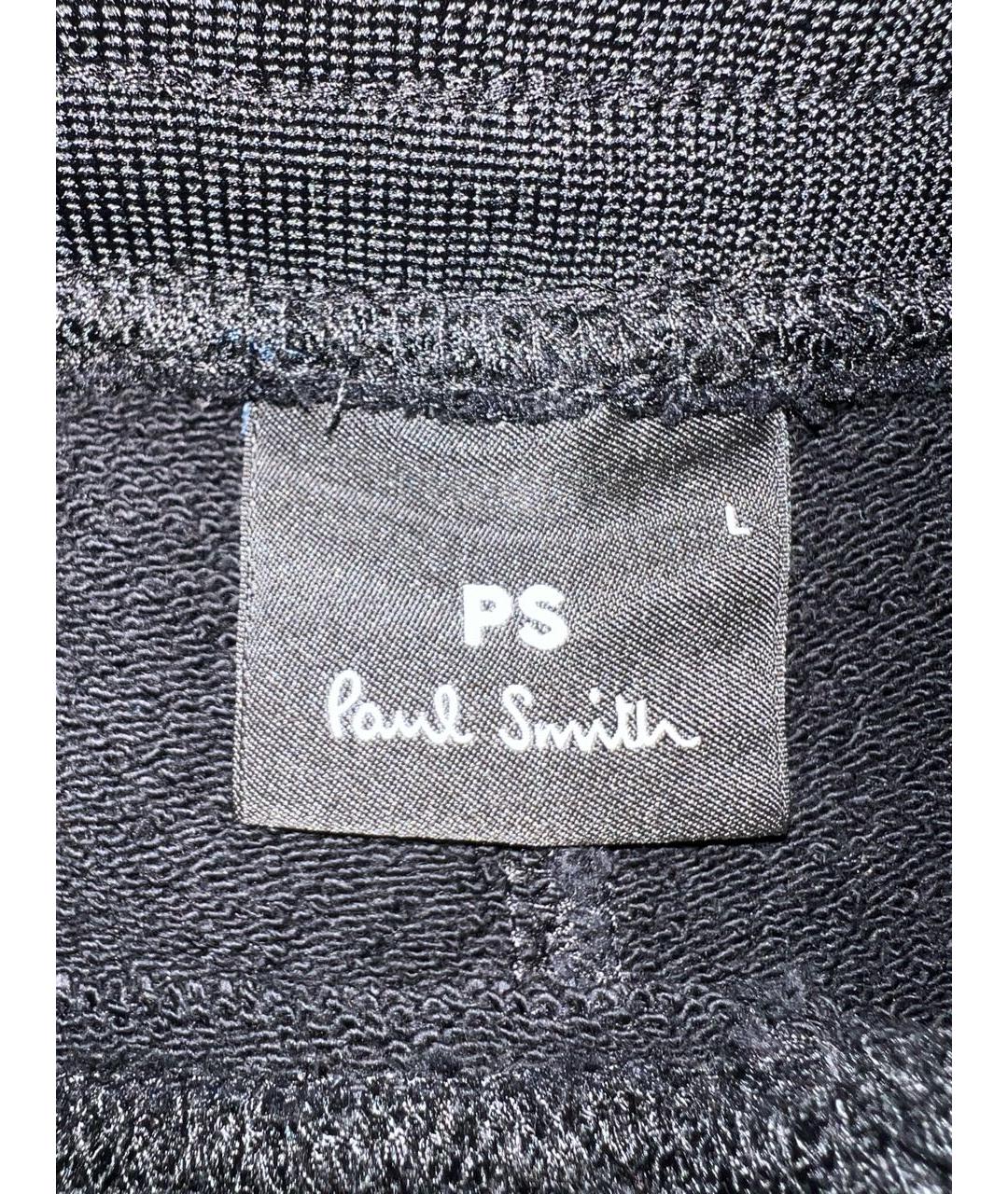 PAUL SMITH Черные хлопковые повседневные брюки, фото 3