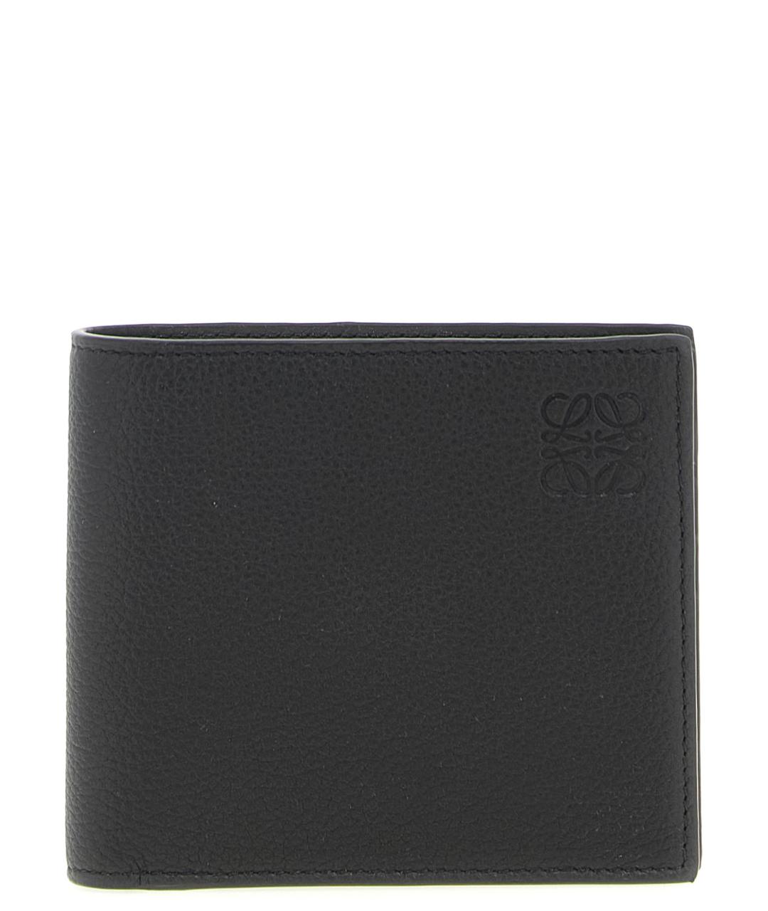 LOEWE Черный кожаный кошелек, фото 1
