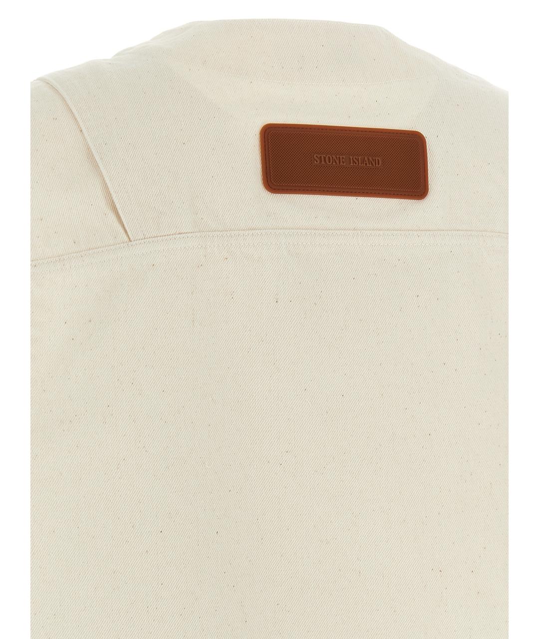 STONE ISLAND Бежевый хлопковый жилет, фото 4