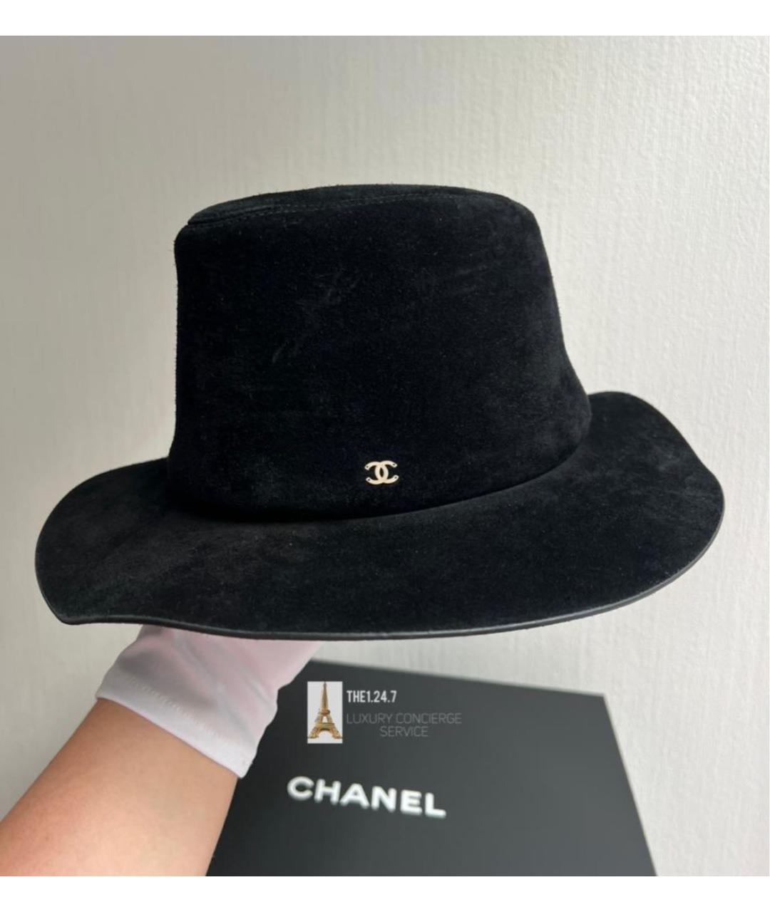 CHANEL Черная шляпа, фото 4