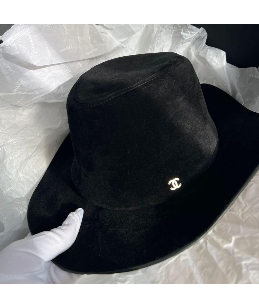 CHANEL Черная шляпа, фото 4
