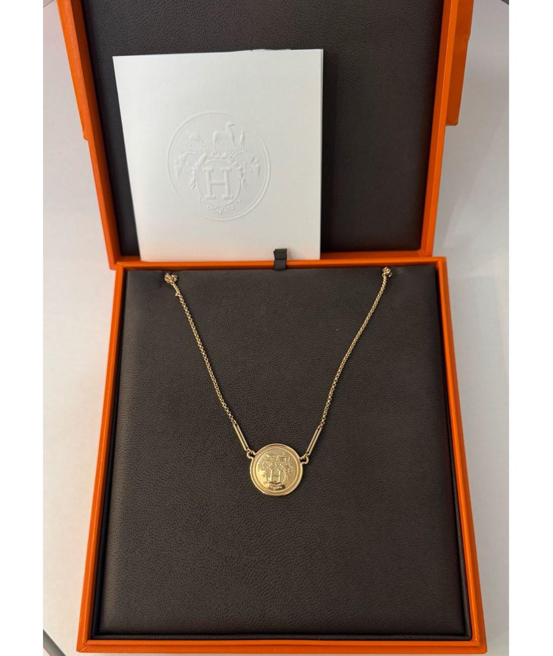HERMES Золотая подвеска из розового золота, фото 5