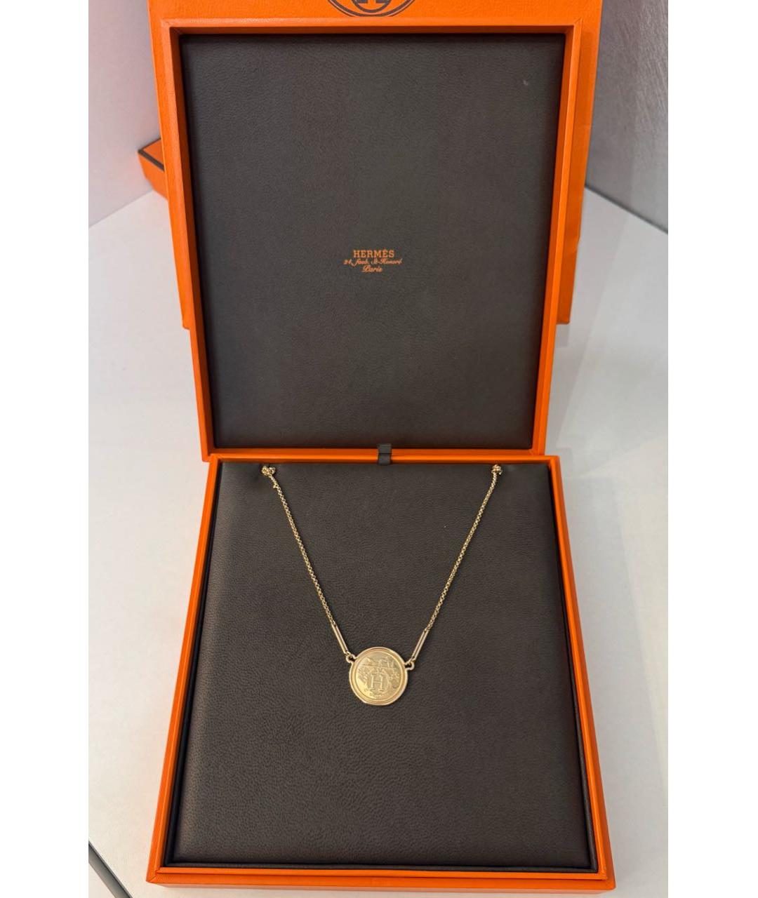 HERMES Золотая подвеска из розового золота, фото 2
