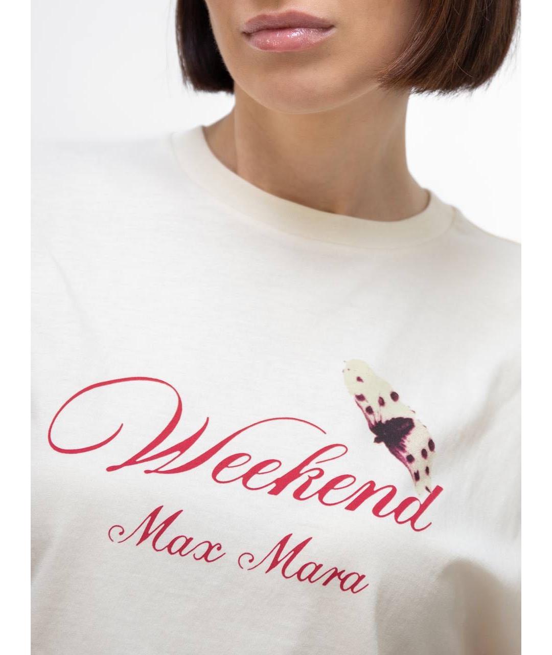 WEEKEND MAX MARA Хлопковая футболка, фото 5