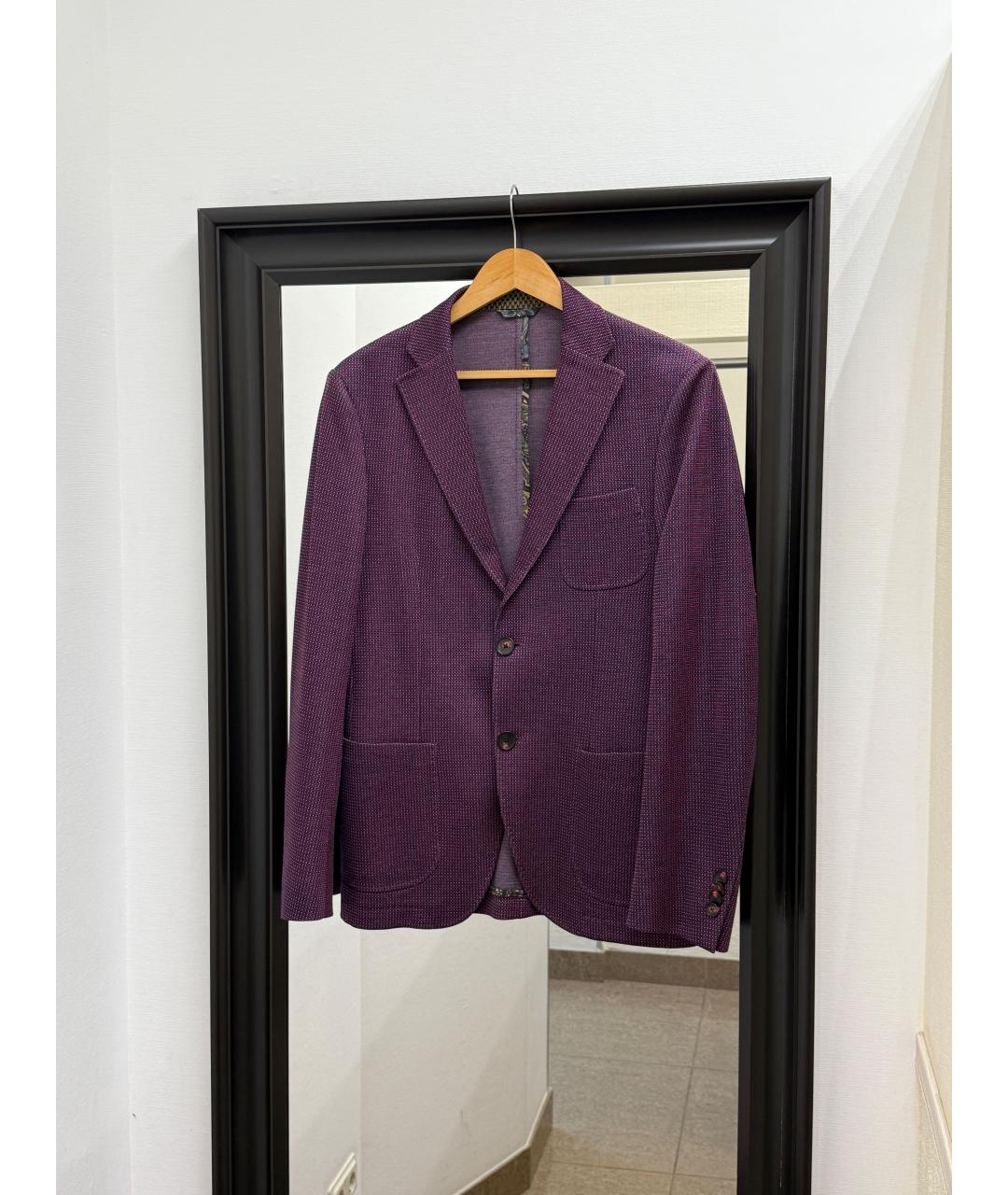 ETRO Фиолетовый пиджак, фото 9