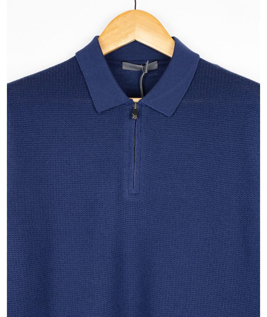 CORNELIANI Темно-синий шерстяной джемпер / свитер, фото 3