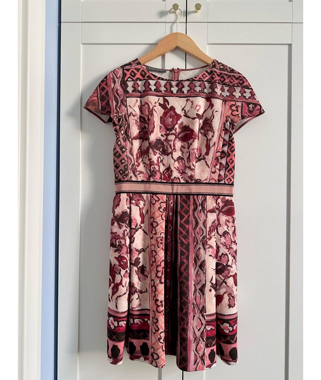 ALBERTA FERRETTI Мульти полиэстеровое коктейльное платье, фото 2