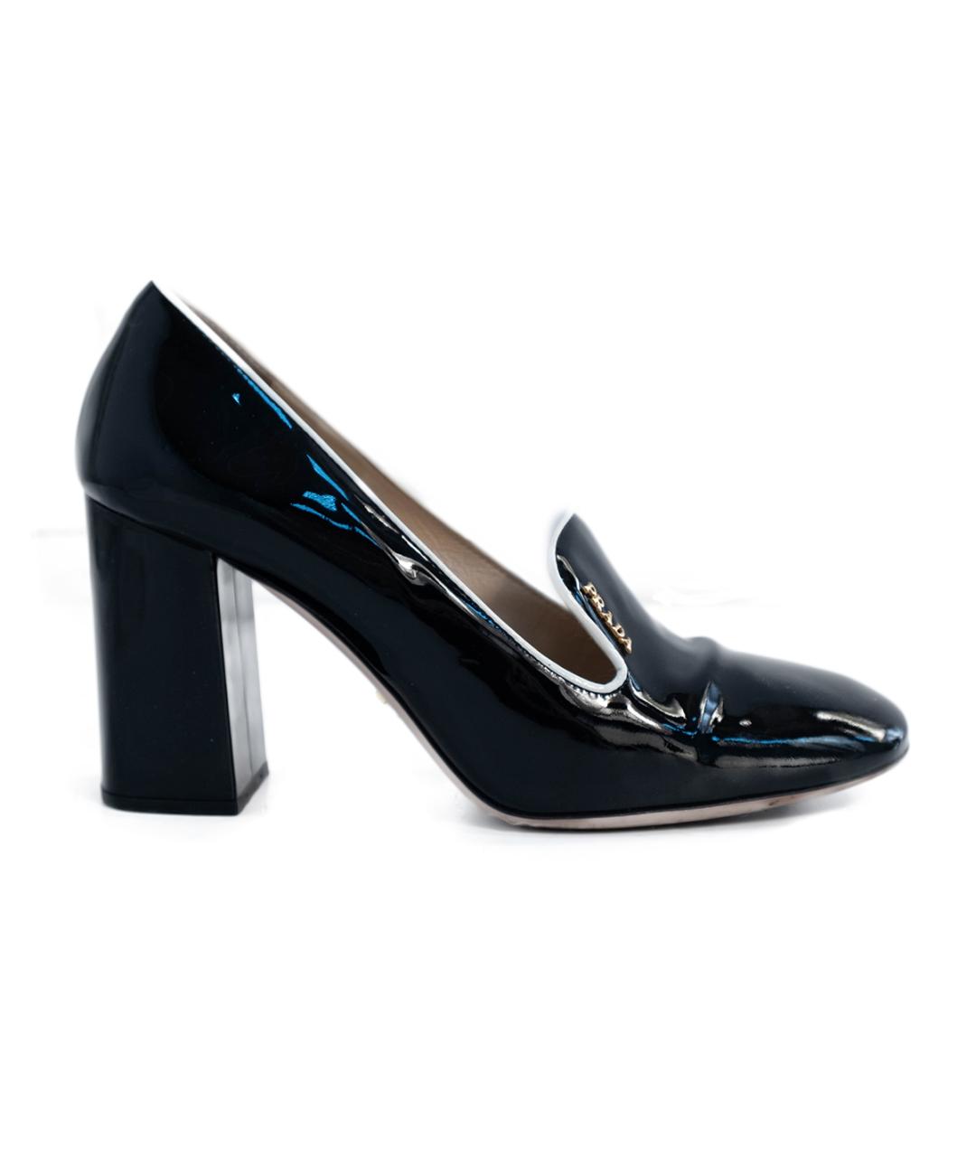 PRADA Черные туфли из лакированной кожи, фото 1