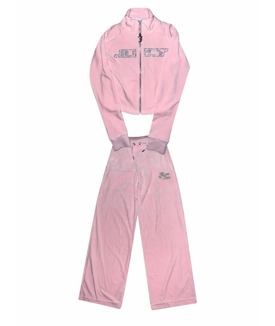JUICY COUTURE Розовый полиэстеровый спортивные костюмы, фото 1