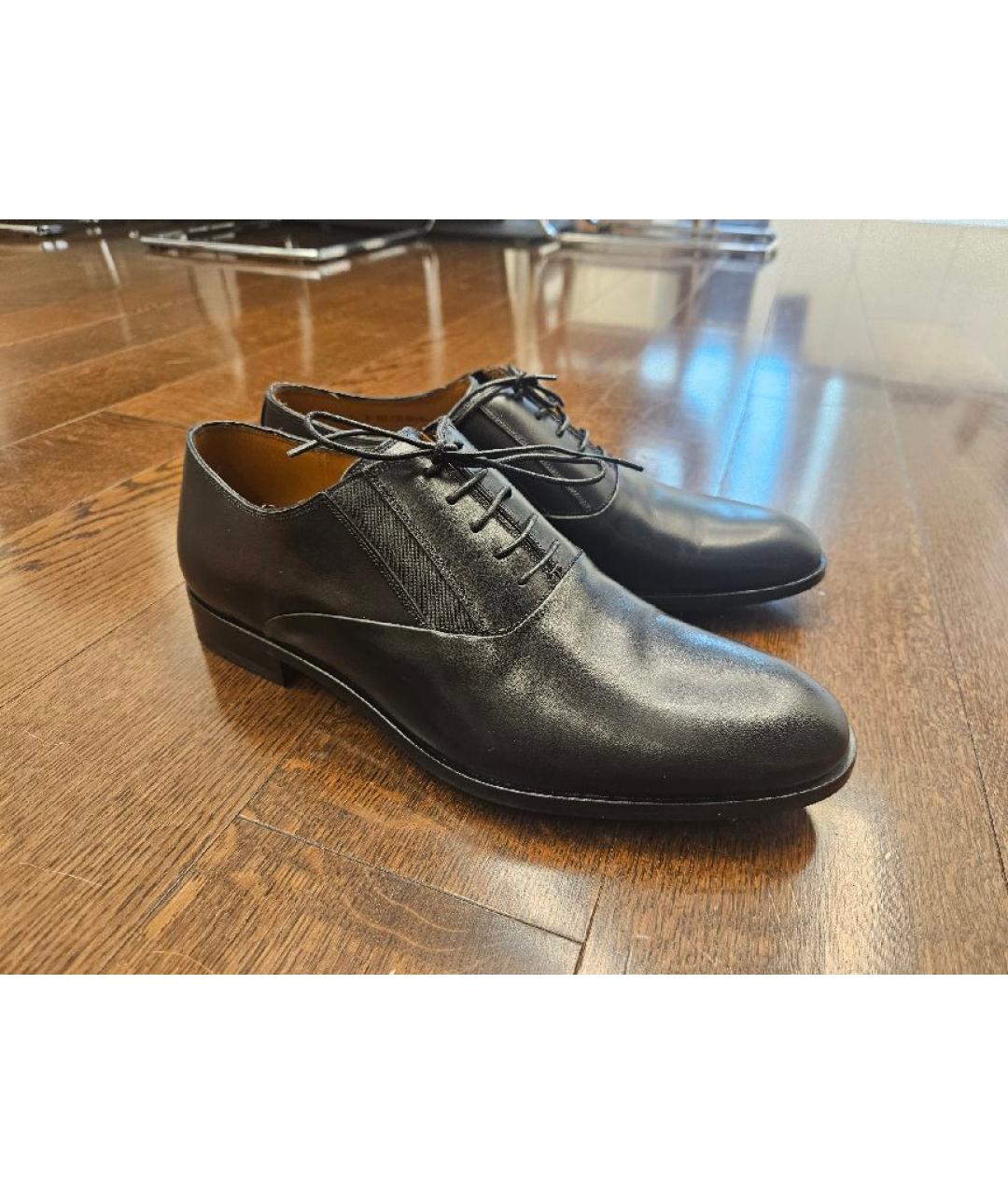 BALLY Черные кожаные туфли, фото 6