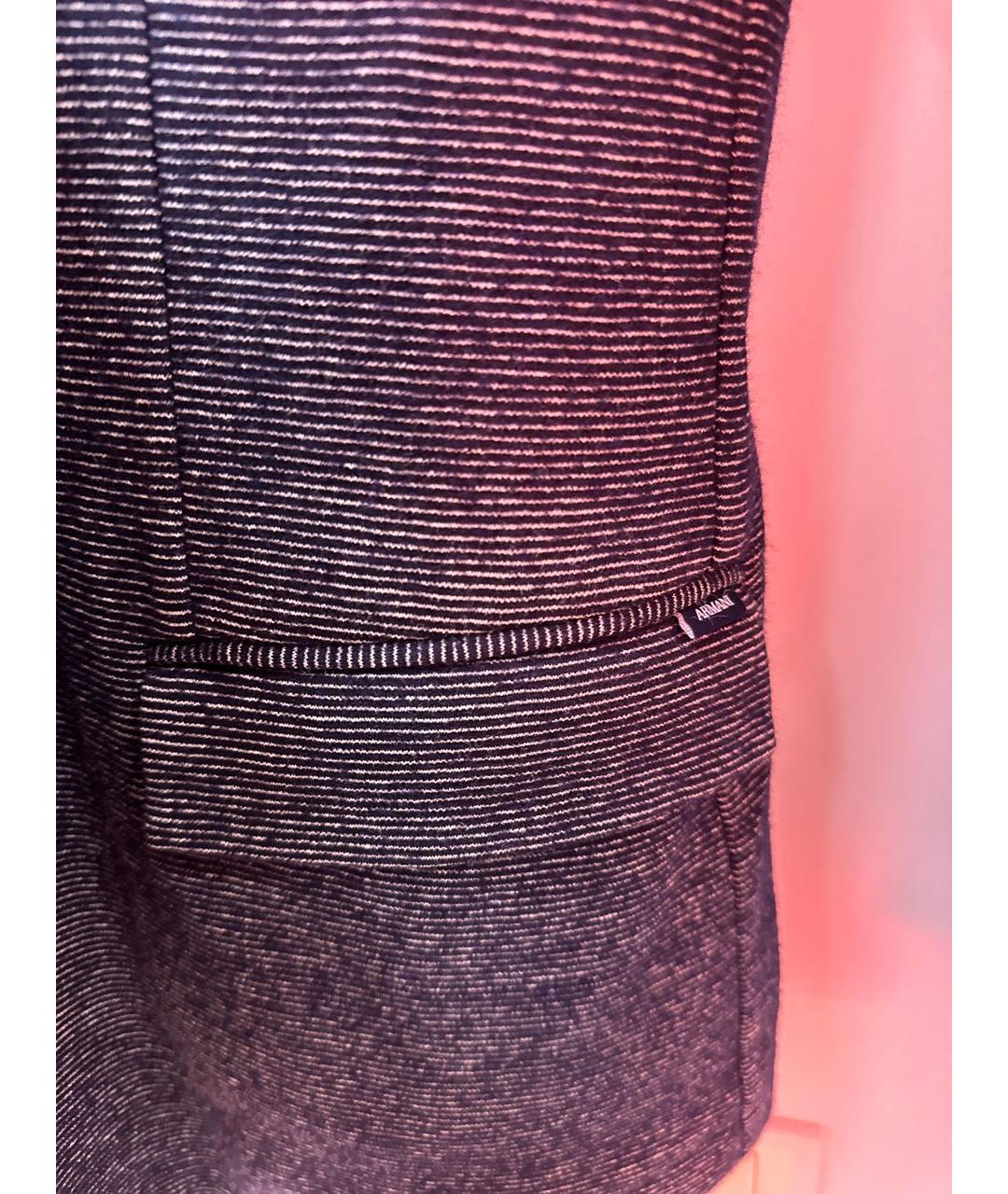 ARMANI JEANS Темно-синий шерстяной пиджак, фото 7