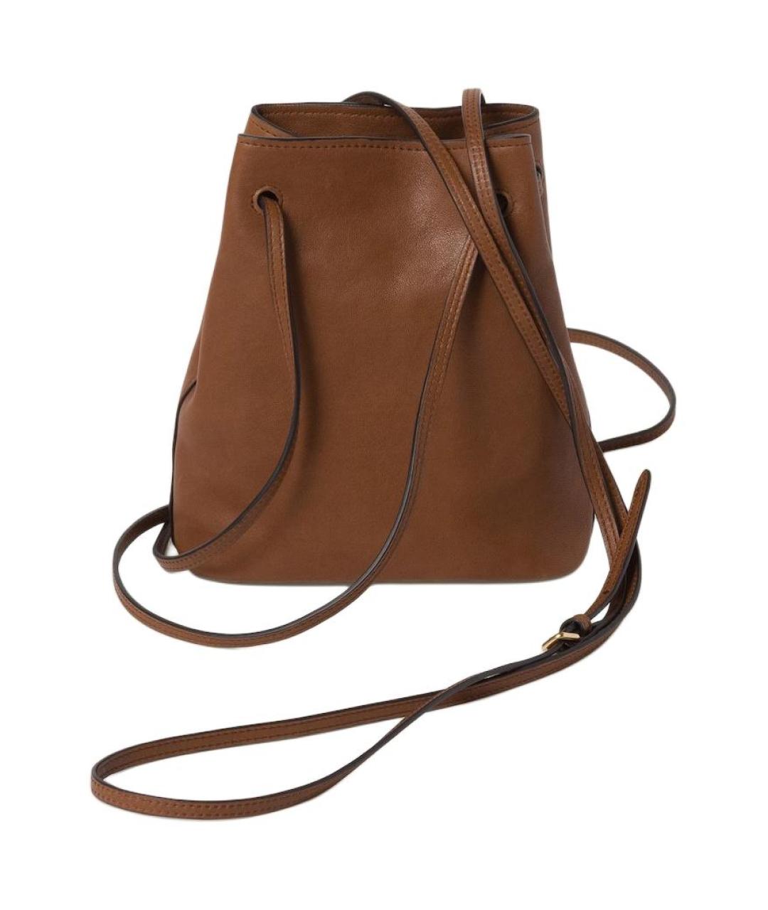 MIU MIU Коричневая кожаная сумка через плечо, фото 3