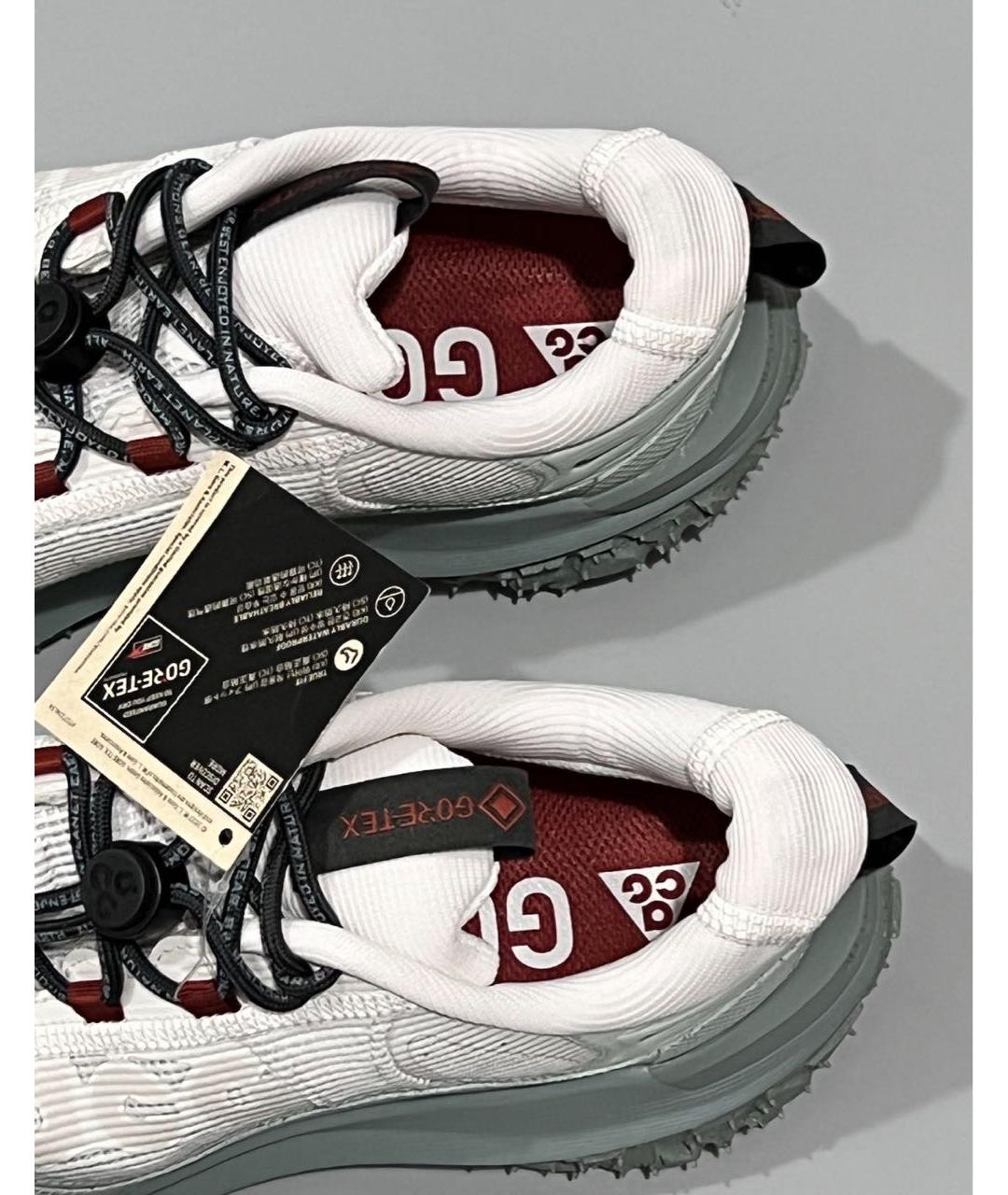 NIKE ACG Белые резиновые низкие кроссовки / кеды, фото 8