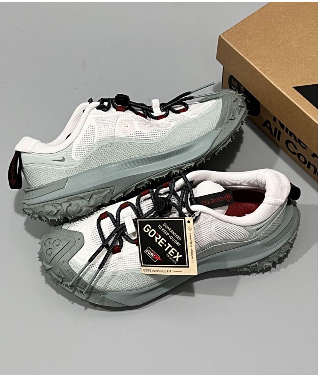 NIKE ACG Белые резиновые низкие кроссовки / кеды, фото 5