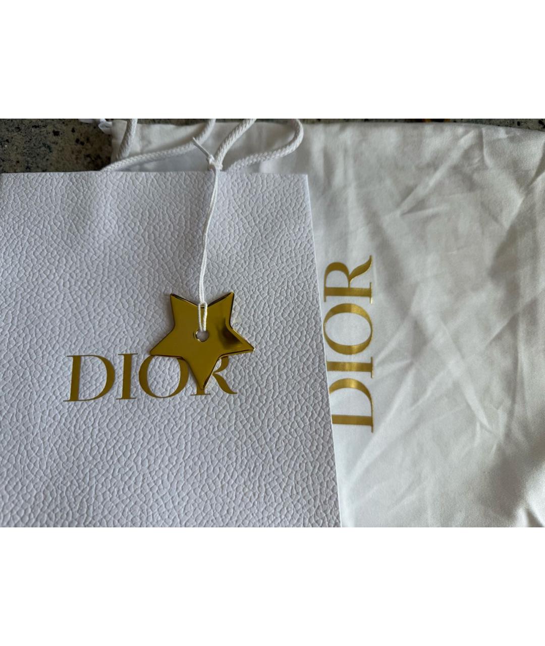 CHRISTIAN DIOR Черная кожаная сумка через плечо, фото 8