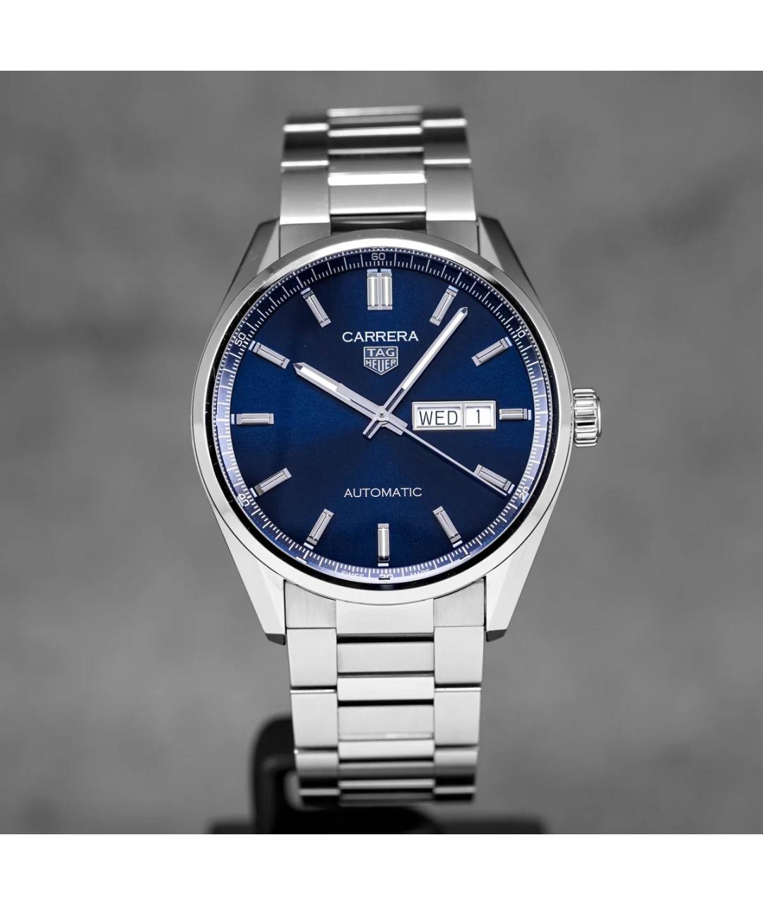 TAG HEUER Синие металлические часы, фото 2