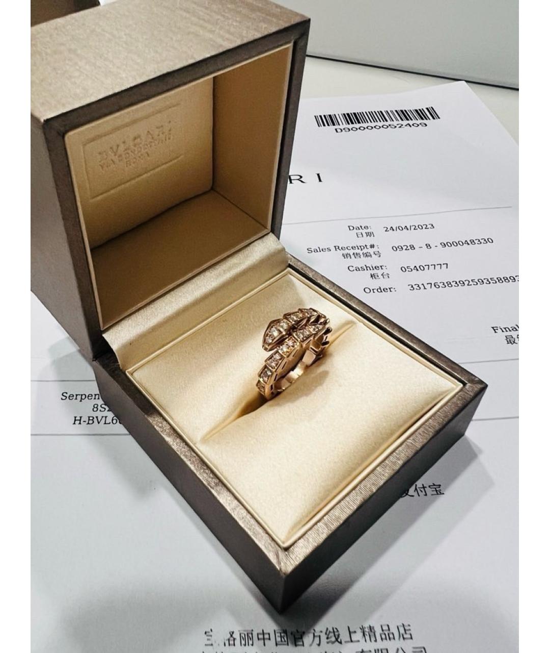 BVLGARI Золотое кольцо из розового золота, фото 4