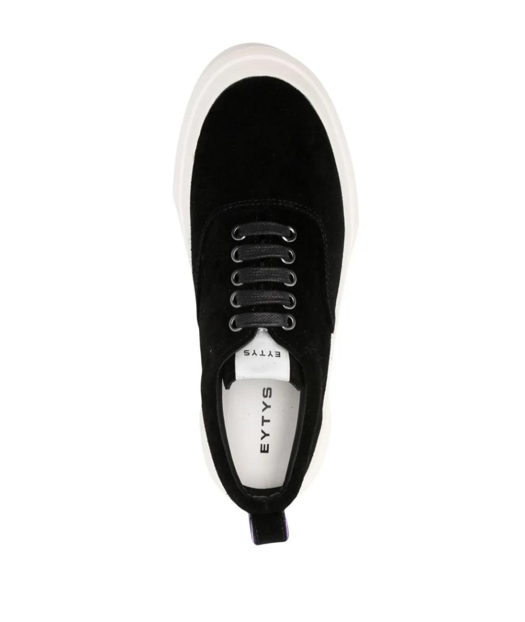 Eytys Черные замшевые низкие кроссовки / кеды, фото 4