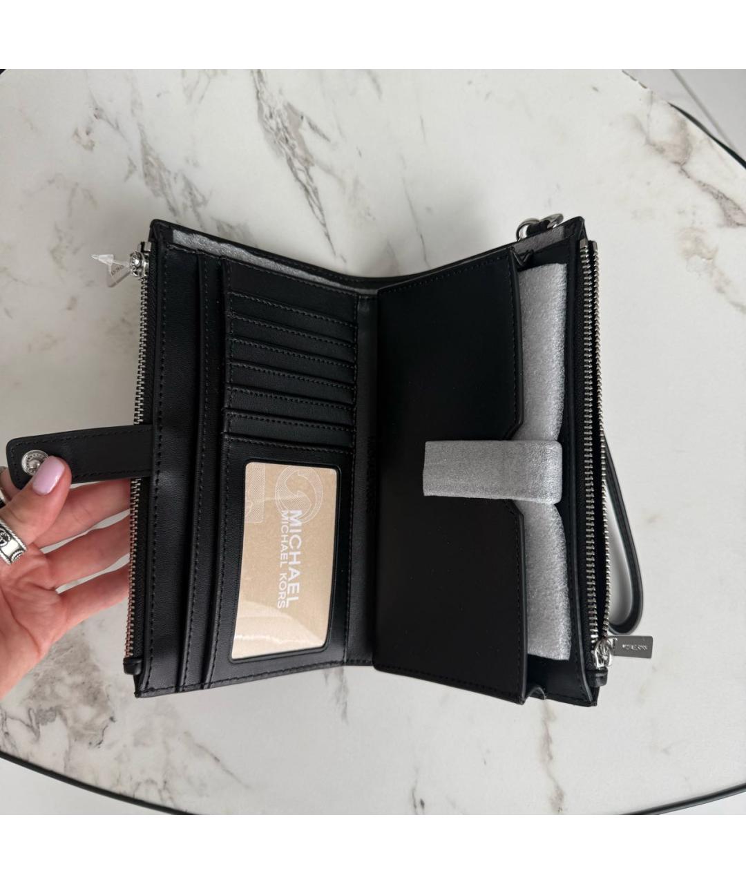 MICHAEL KORS Черный кошелек, фото 3
