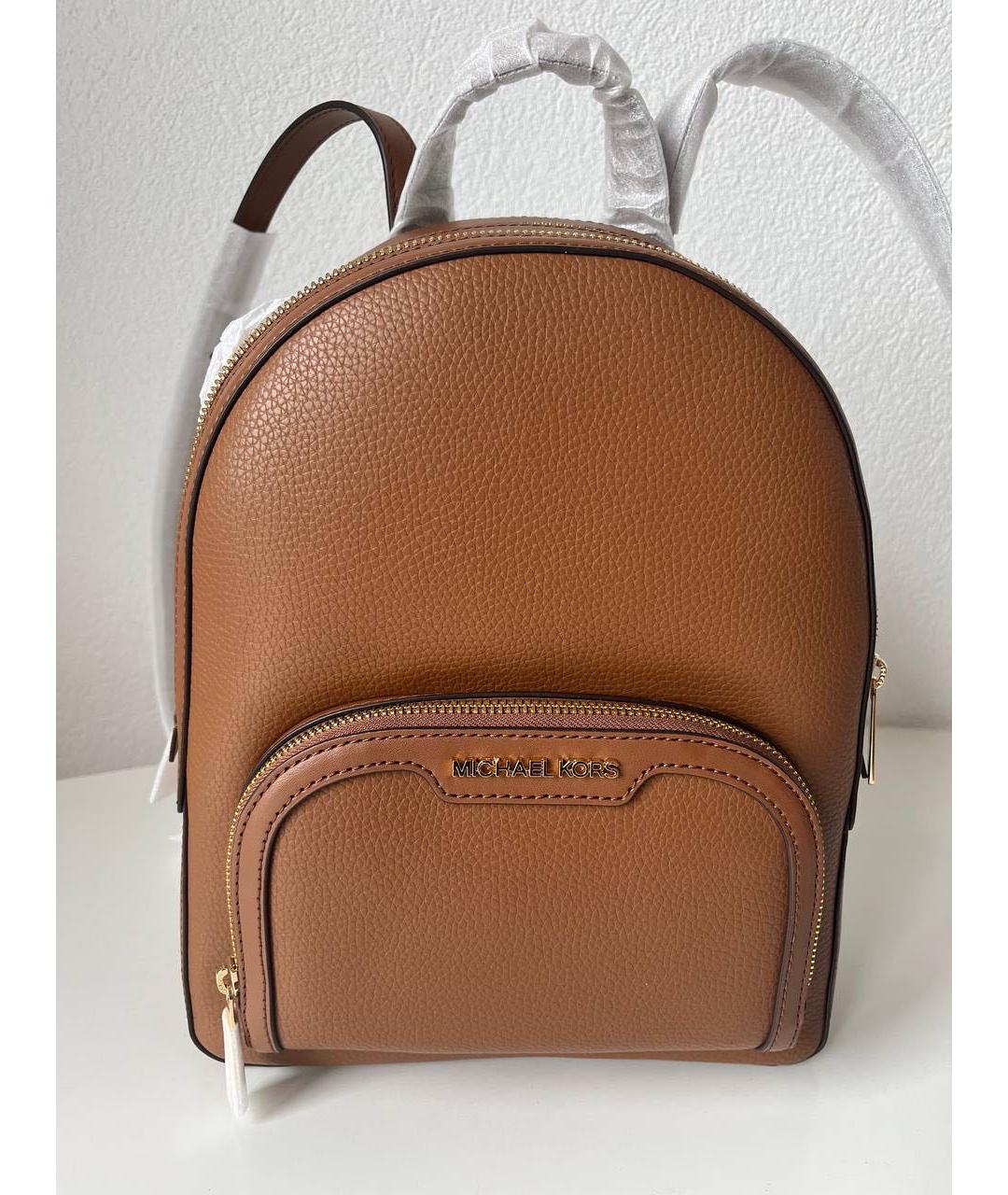 MICHAEL KORS Коричневый кожаный рюкзак, фото 2