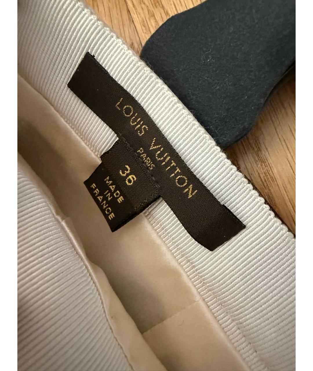 LOUIS VUITTON Белая юбка мини, фото 3