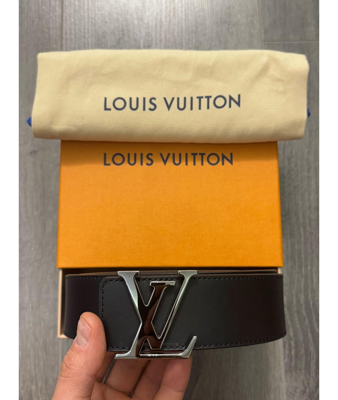 LOUIS VUITTON Черный ремень, фото 2