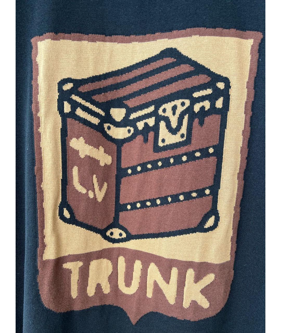 LOUIS VUITTON Черная хлопковая футболка, фото 4