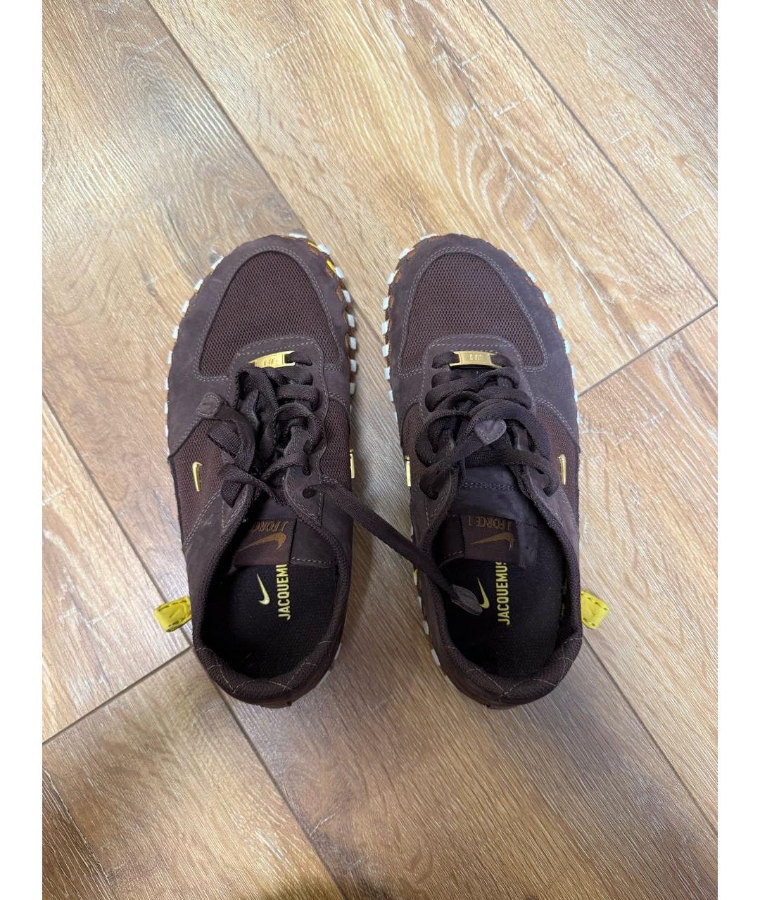 NIKE Коричневые кожаные кеды, фото 3