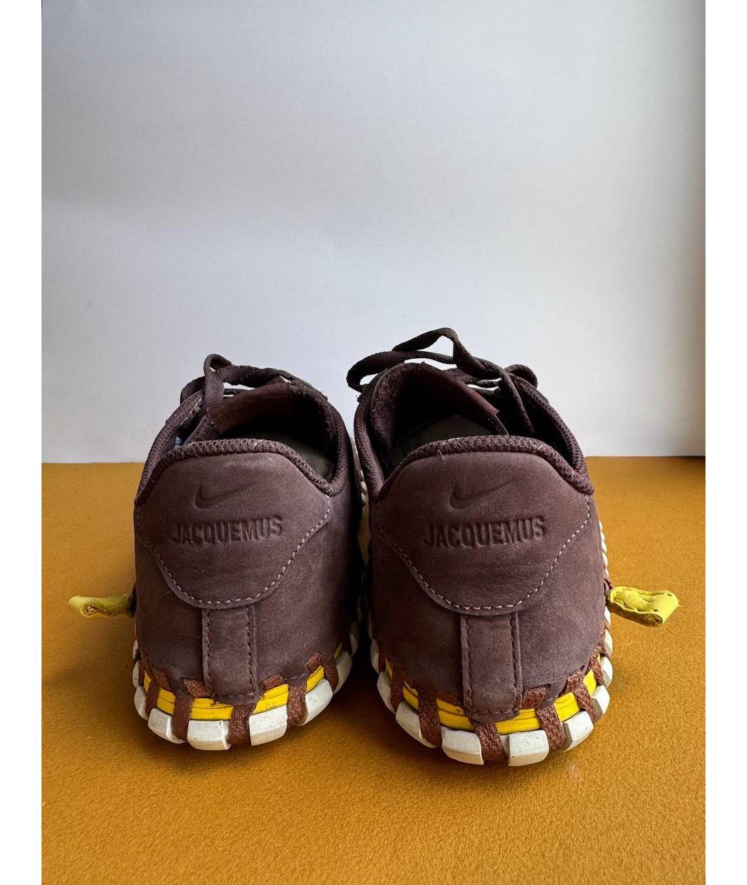 NIKE Коричневые кожаные кеды, фото 4