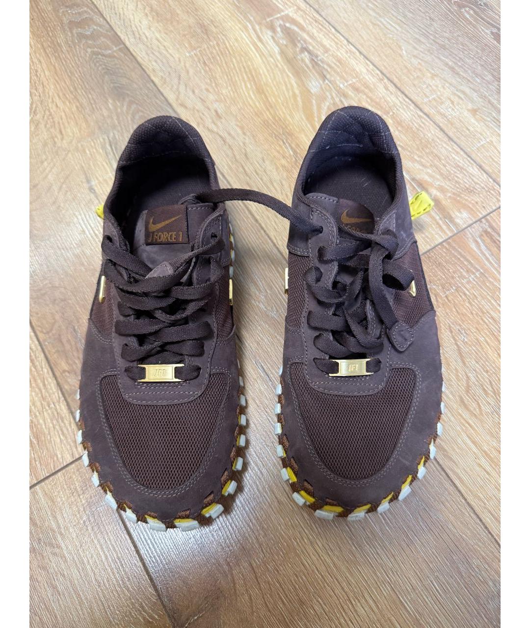 NIKE Коричневые кожаные кеды, фото 2