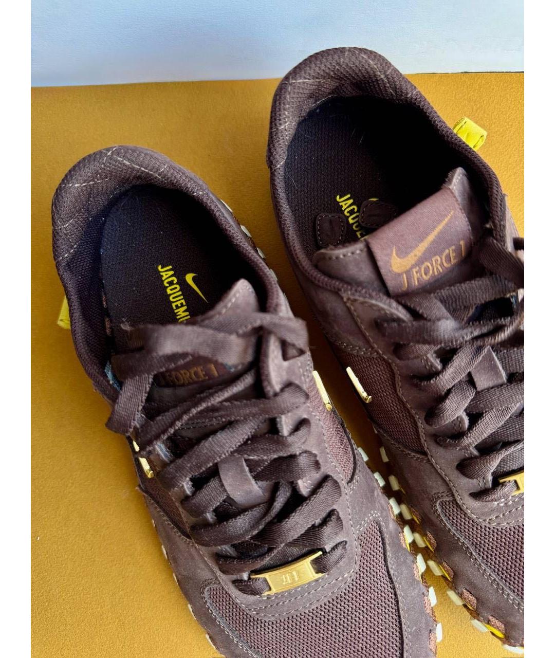 NIKE Коричневые кожаные кеды, фото 7