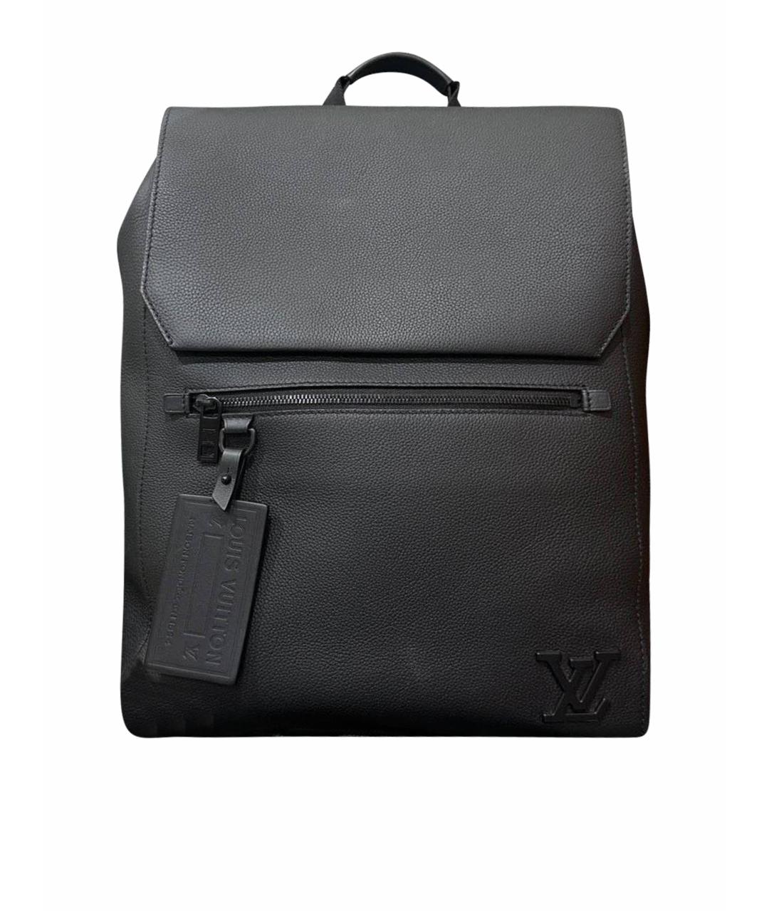 LOUIS VUITTON Черный кожаный рюкзак, фото 1