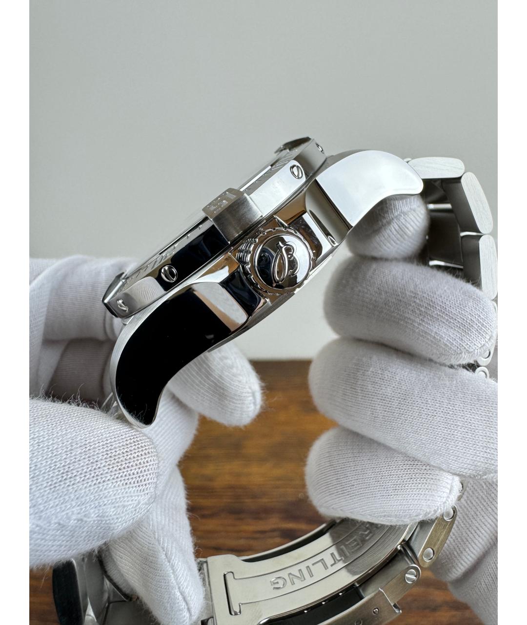 BREITLING Черные стальные часы, фото 4