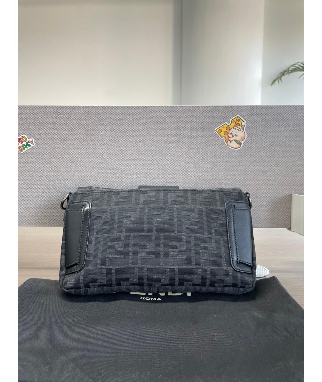 FENDI Черная поясная сумка, фото 3
