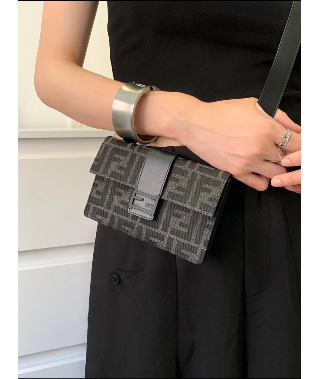 FENDI Черная поясная сумка, фото 8