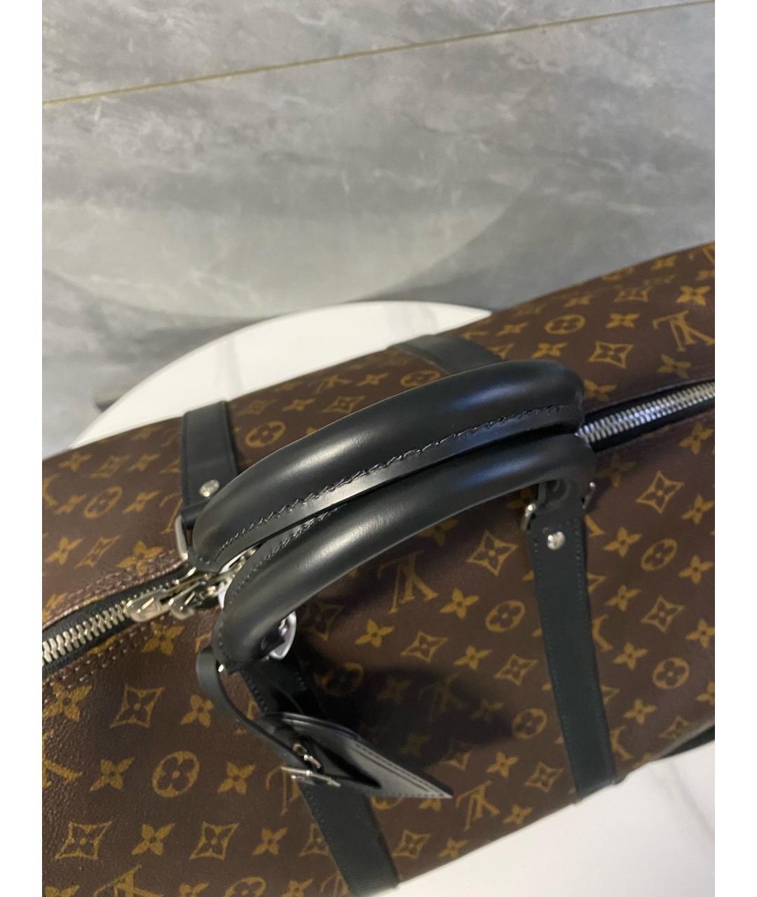 LOUIS VUITTON Коричневая дорожная/спортивная сумка, фото 2