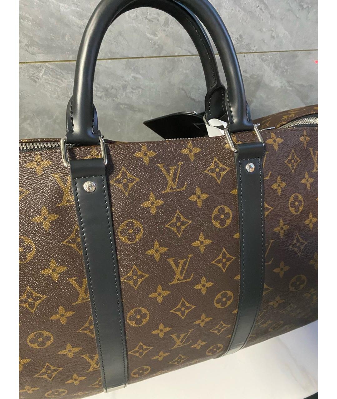 LOUIS VUITTON Коричневая дорожная/спортивная сумка, фото 4
