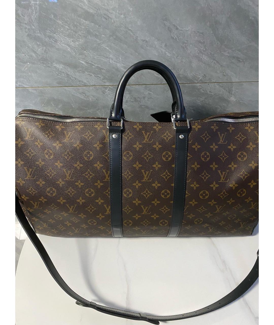 LOUIS VUITTON Коричневая дорожная/спортивная сумка, фото 3