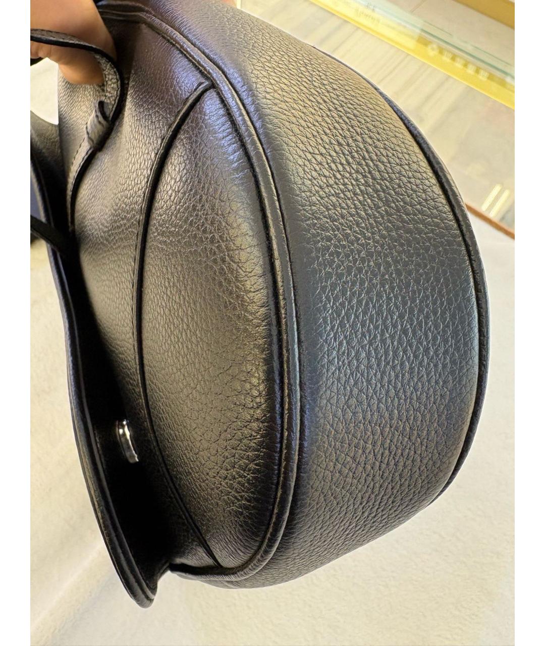 DIOR HOMME Черная кожаная сумка на плечо, фото 3