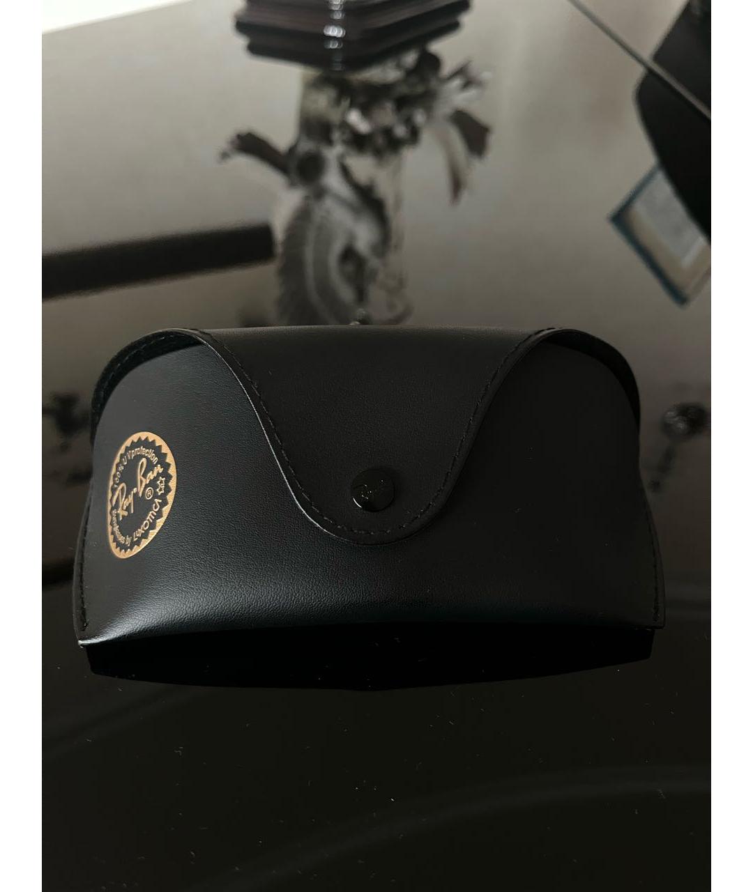 RAY BAN Золотые металлические солнцезащитные очки, фото 4
