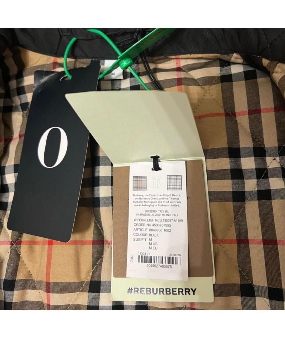 BURBERRY Черная куртка, фото 5