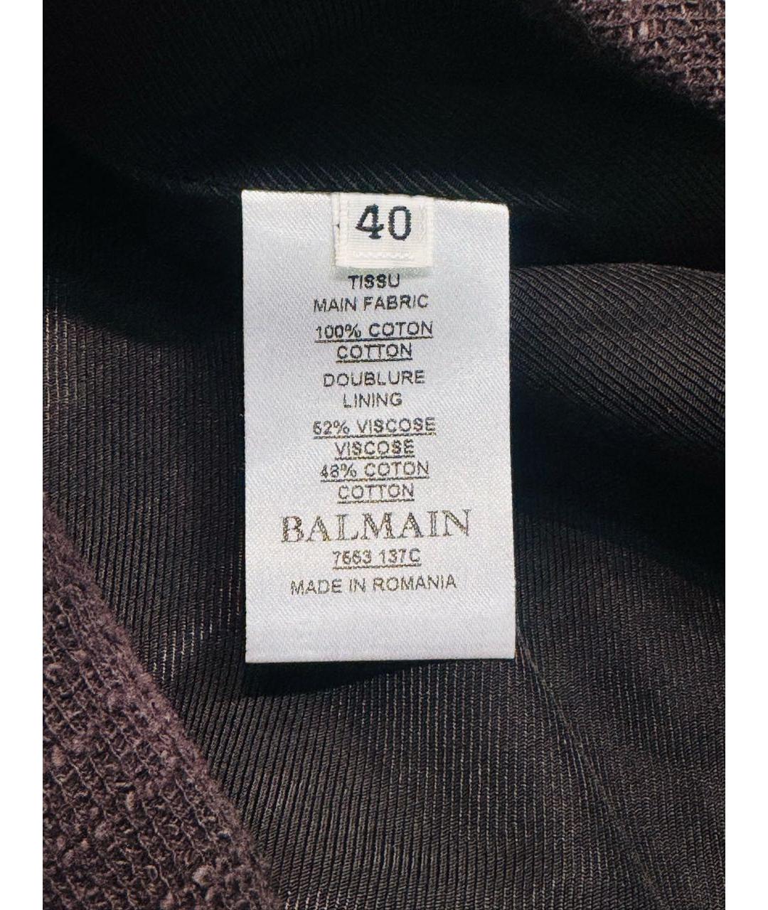 BALMAIN Белый хлопковый жакет/пиджак, фото 8