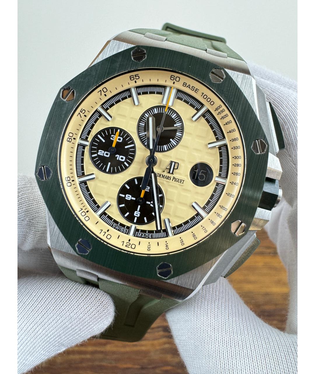 Audemars Piguet Хаки стальные часы, фото 4